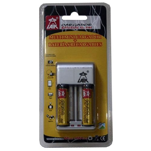 Cargador + 2 Baterias Aa Laik Lk-52 .Aa 2700mah