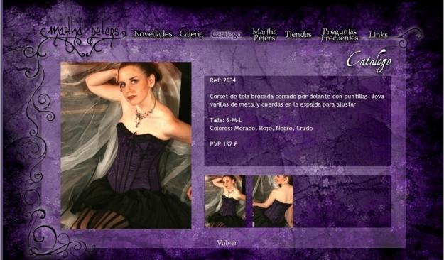 Corset de tela brocada