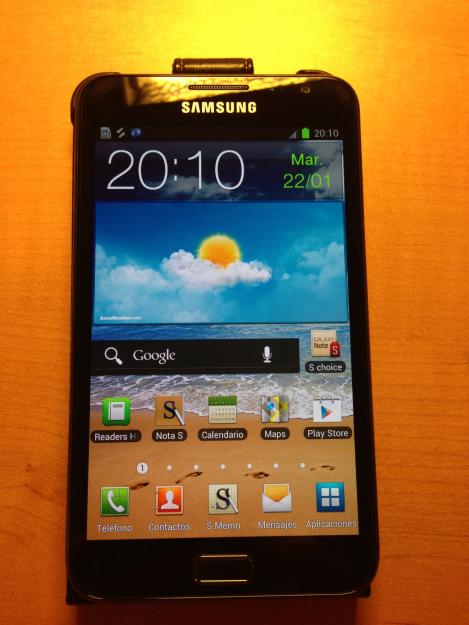 Vendo samsung galaxy note seminuevo mas extras .-