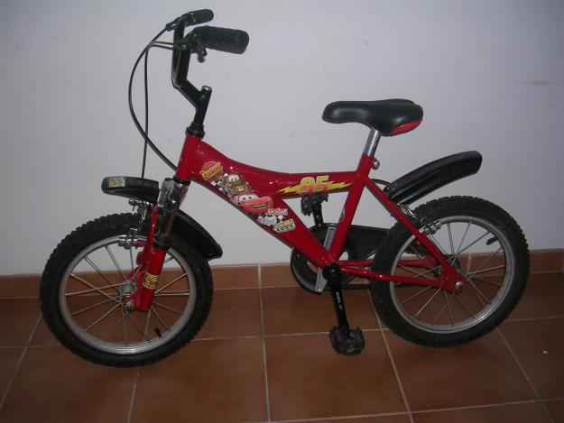 BICICLETA DE NIÑO DE CARS