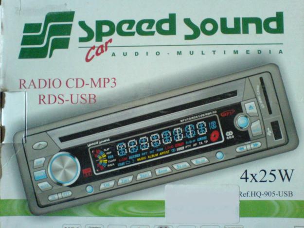 RADIO CD - MP3 con entrada RDS y USB para coche