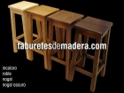 TABURETES DE MADERA - WWW.TABURETESDEMADERA.COM - mejor precio | unprecio.es