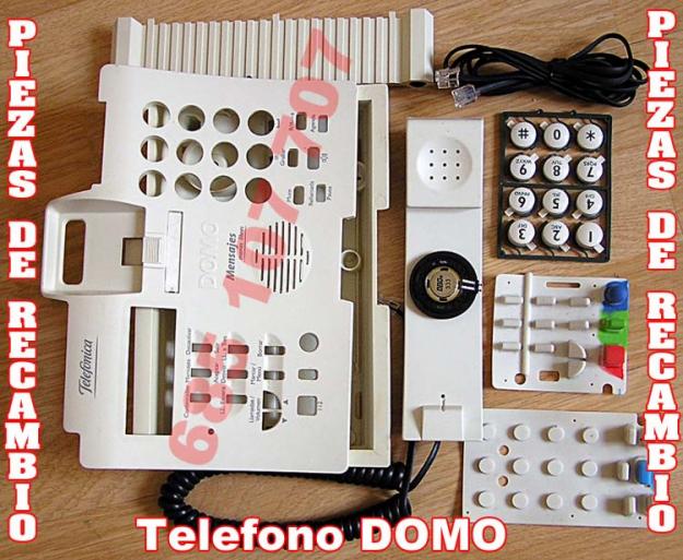 Telefono Domo piezas recambio, para modelo basico y manos libres