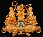 FRENCH ORMOLU CHERUB MANTLE CLOCK CLASSIC LINKE - mejor precio | unprecio.es