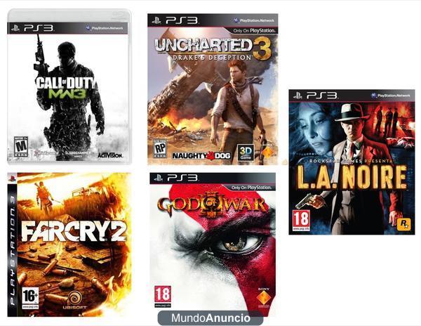 MEGAPACK PS3 - UNCHARTED 3, GOW 3, CODMW 3...