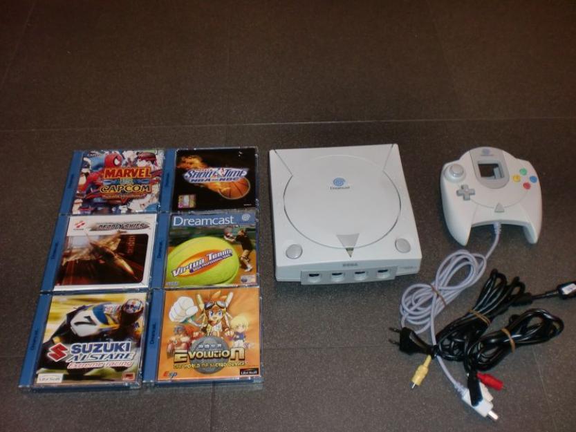 se vende 	 sega dreamcast pal +6 juegos