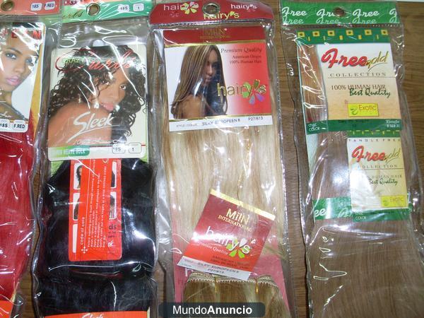 VENDO LOTE DE PELO NATURAL 25 PIEZAS