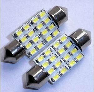 2X Festoon 16 Led SMD 36mm Luz Blanca