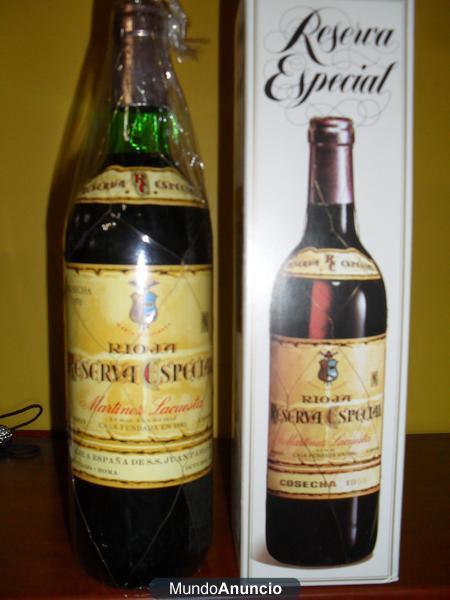 VENDO BOTELLAS PARA COLECCIONISTAS DE MARTINEZ LACUESTA, GRAN RESERVA ESPECIAL 1970, CONMEMORATIVA VIAJE DE JUAN PABLO I