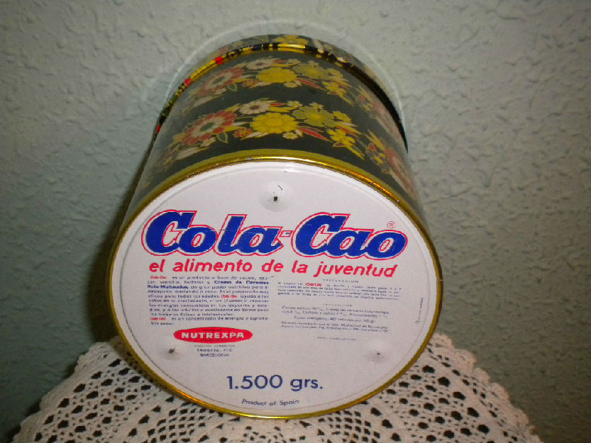 Caja redonda de Cola Cao