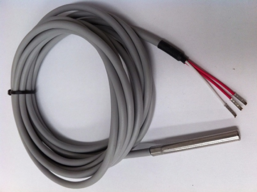 Sensor de temperatura PT100 de alta precision (Clase A) con cable silicona