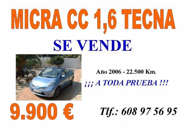 ocasion Nissan Micra C C 1.6i Tekna