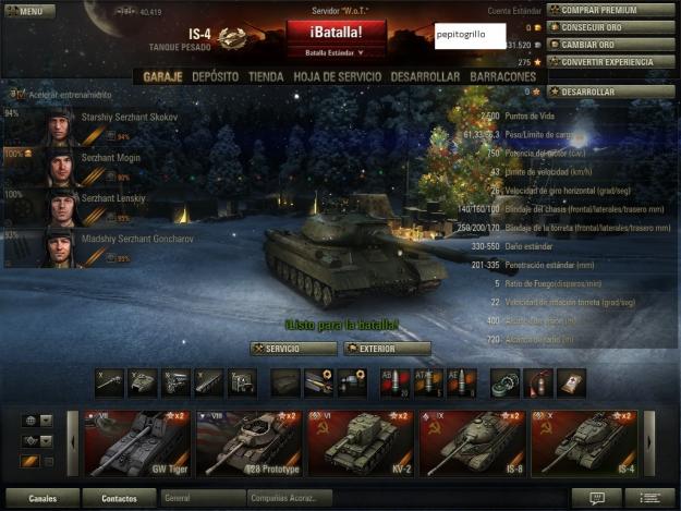 Cuenta World of Tanks (juego de tanques servidor europeo)