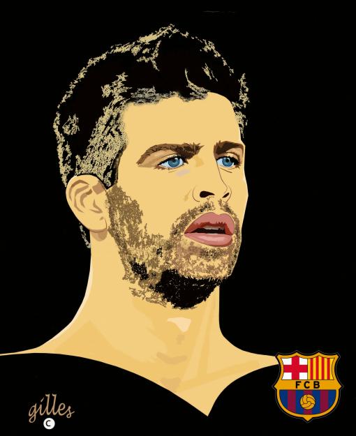 Gerard Pique Vinilo autoadhesivo POP ART