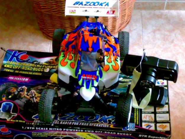 SE VENDE COCHE RC DE EXPLOSION BAZOOKA 1/8 4WD TT.