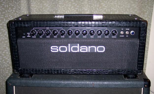 Soldano Lucky 13 Jefe 100W amplificador de válvulas w  Alligator Tolex