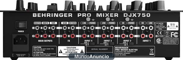 BEHRINGER - DJX750 PRO MIXER DJ...POR SOLO 120€ !!