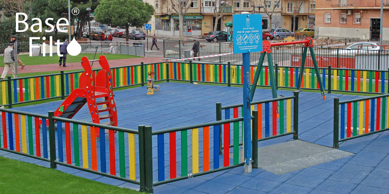 Oferta losetas de caucho para parques infantiles