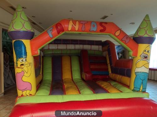 Castillo Hinchable los Simpsons Fantasia Burgos Oportunidad