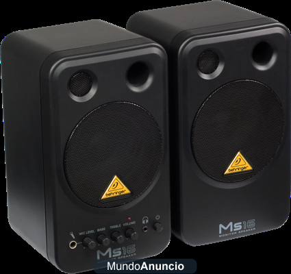 Vendo Altavoces preamplificados Behringer MS16