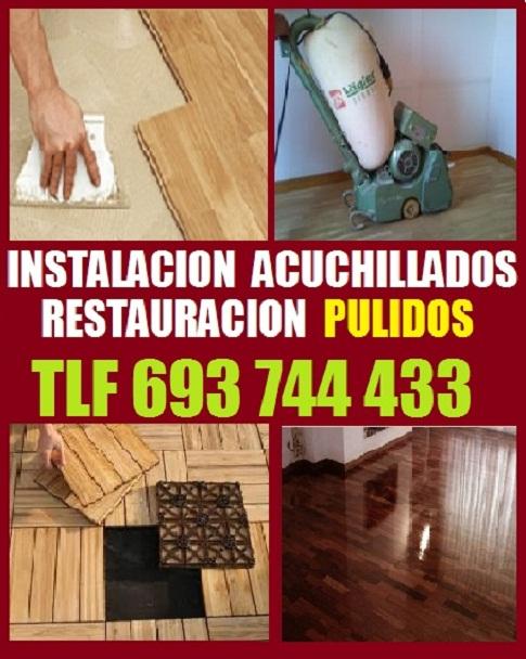 Acuchillado y barnizado (pulido) parquet tel 693 744 433