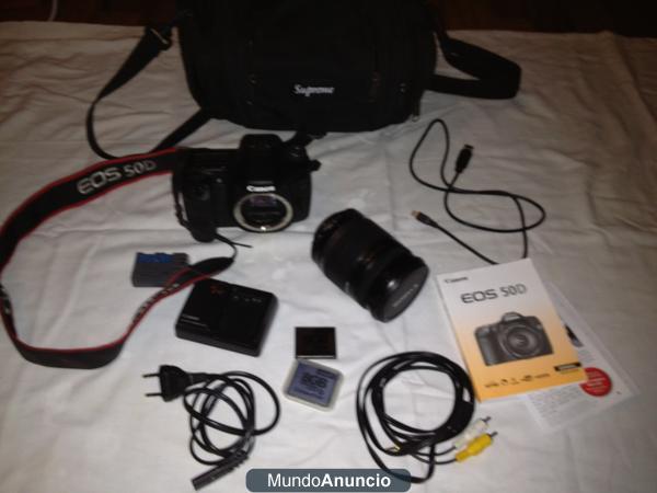 VENDO CAMARA CANON EOS 50D CON OBJETIVO URGE