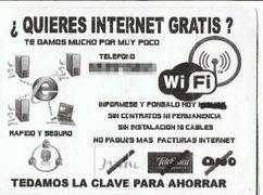 Internet(wifi) a tu domicilio gratis y seguro 100%!!!