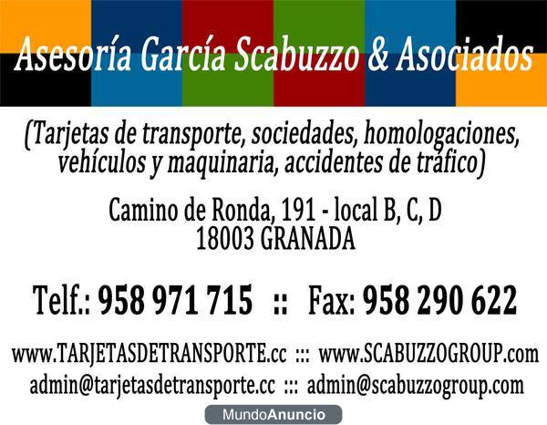 TARJETAS DE TRANSPORTE