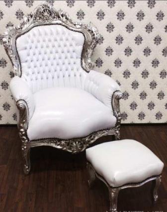 Sillon con Banqueta Estilo Barroco, oferta Noviembre 2011