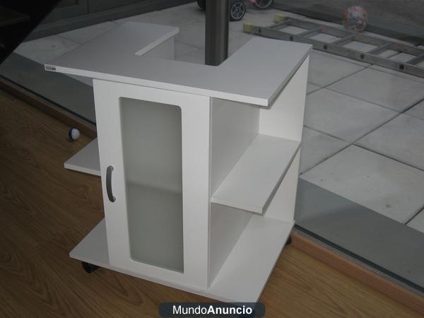 Muebles blanco de baño para lavabo de pie