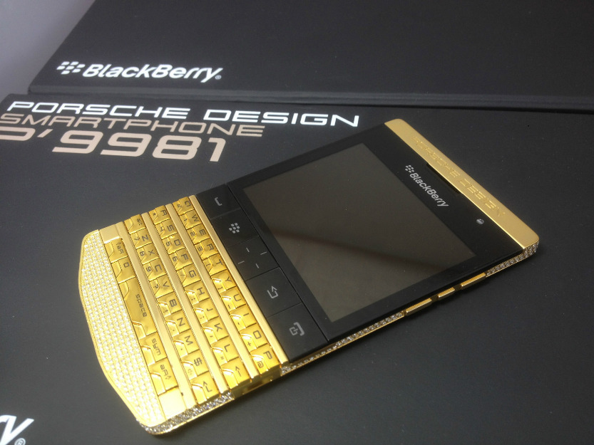 24ct. Gold Crystal Edition Porsche Design BlackBerry P9981