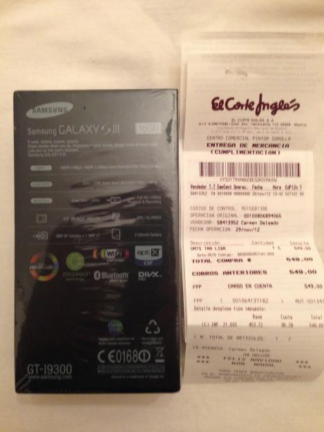 Vendo samsung galaxy siii -comprado en el617 corte688 ingles757 interessados llamar urgent