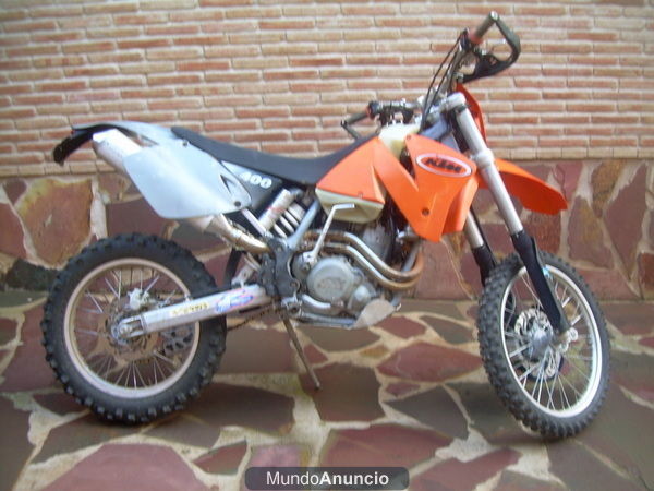 KTM EXC 400 POR MOTO DE ENDURO 2T MATRICULADA