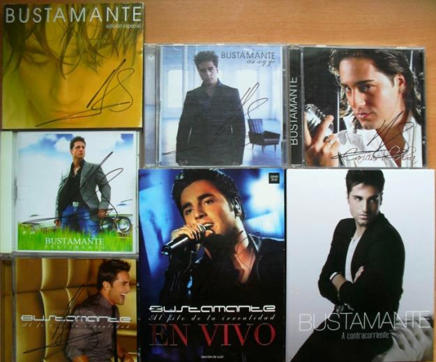 Coleccion cds & dvd bustamante firmados!