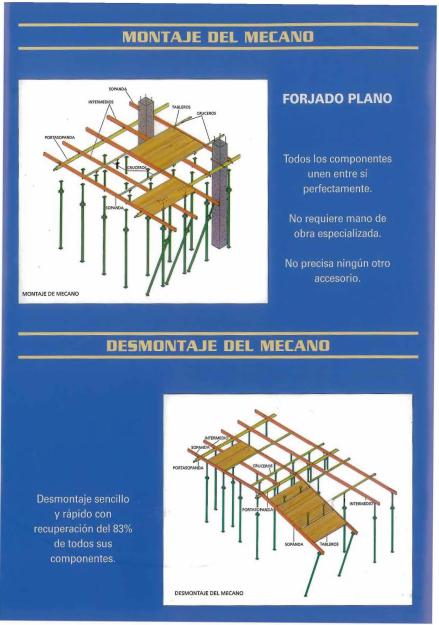 ENCOFRADO DE FORJADO: MECANO RECUPERABLE NUEVO DE FABRICA