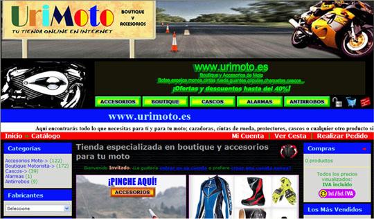 Tienda on-line de ropa de motorista, protecciones, cascos, antirrobos y accesorios de moto