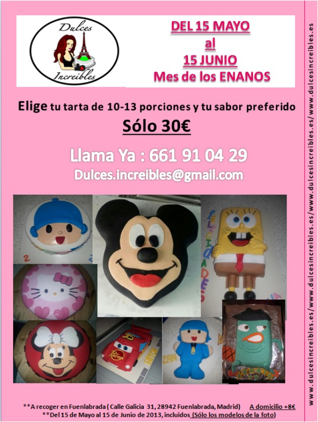 Oferta tartas 30€