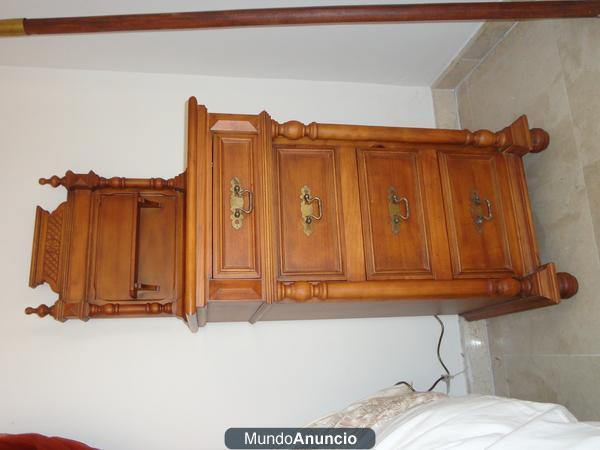 **Vendo dormitorio matrmonio de madera natural**