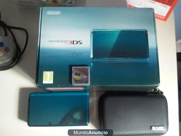 Nintendo 3ds azul nueva con extras!!