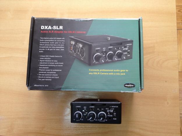 Beachtek dxa-slr active xlr adapter