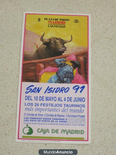 CARTELES DEL TOREO DE LOS AÑOS 1987-1991