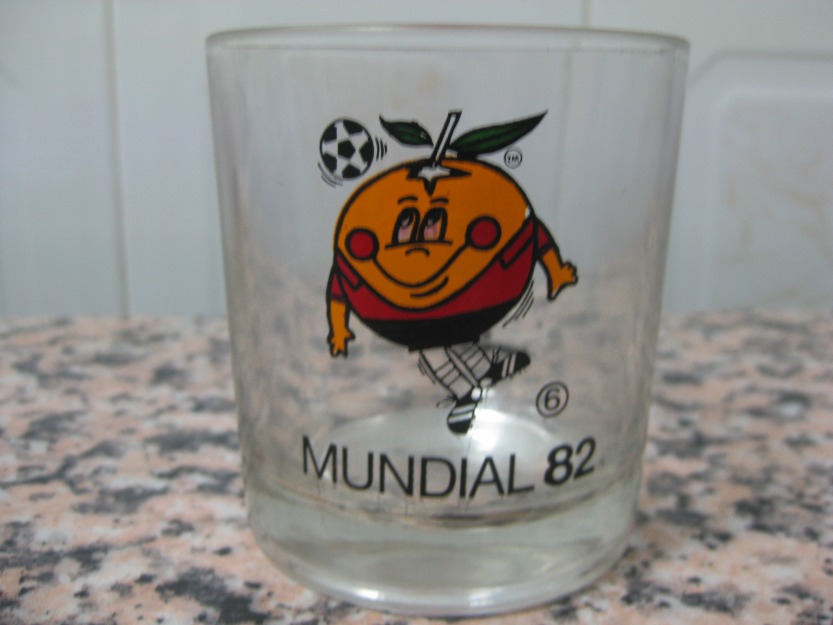 vaso cocacola del mundial 82 naranjito