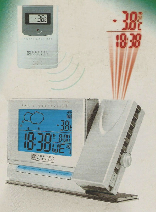 Estación de Temperatura con proyección. Oregon Scientific Modelo BAR 338 PU