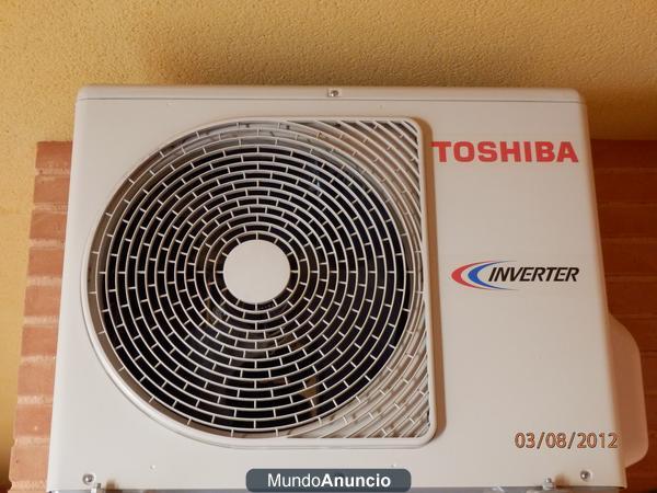 2 aires acondicionados toshiba ras10skve y 13skve