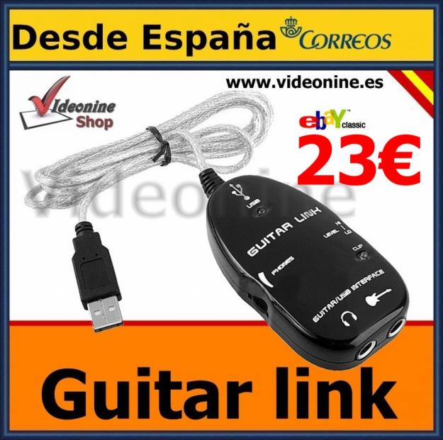 GUITAR LINK CABLE USB GUITARRA A PC   VISITA NUESTRA TIENDA.