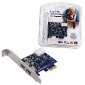 Tarjeta 2x ptos usb3.0 pci-e v2.0 logilink pc0054