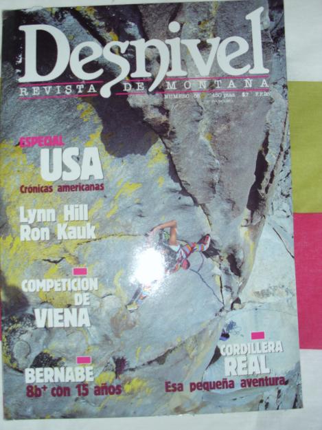 Vendo revistas DESNIVEL Antiguas. Numeros 39, 56, 63, , 64, Y 68.