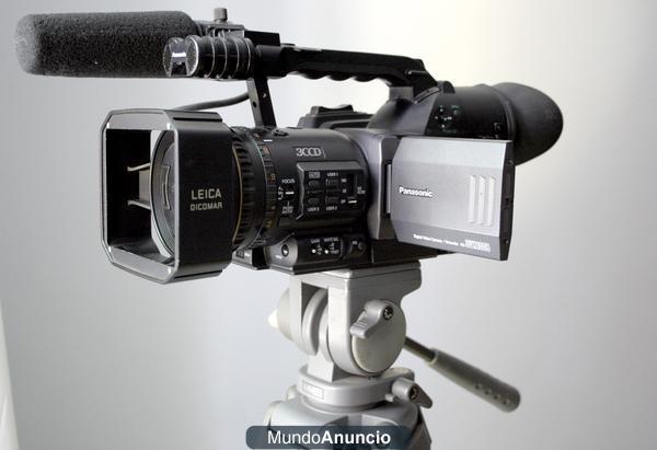 CAMARA DE VIDEO PANASONIC DVX100B + TRIPODE + MICRO + MOCHILA