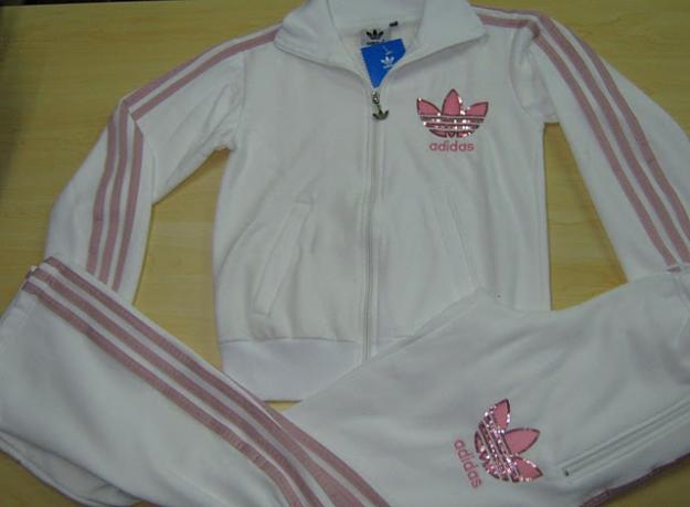 CHANDALS ADIDAS BLANCO ROSA TODAS LAS TALLAS. PRECIO INCREIBLE