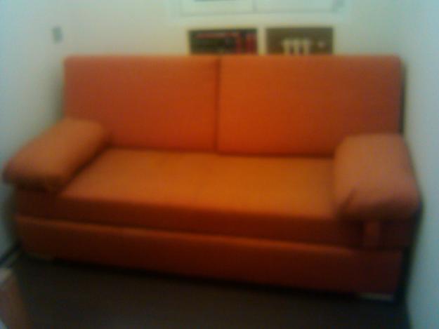 Sofa cama loneta naranja